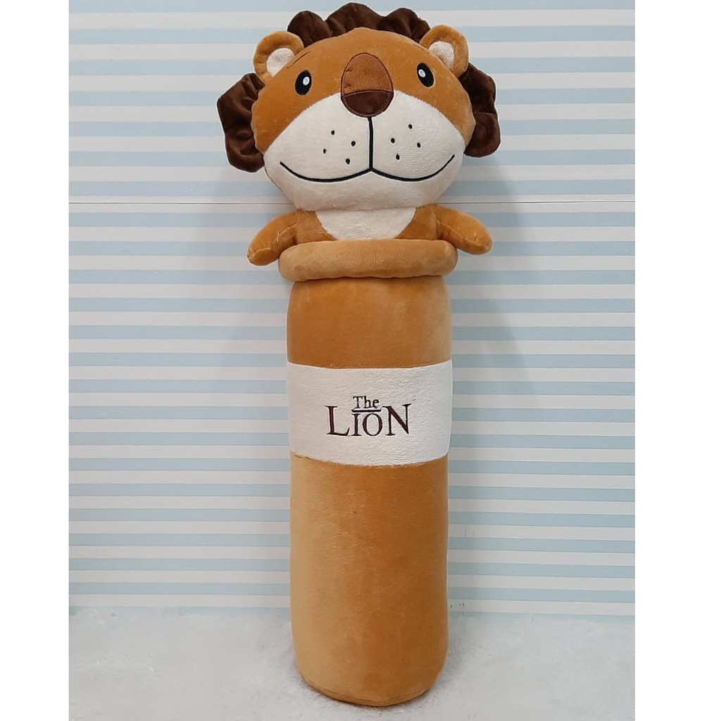 Guling Singa  70cm/guling animal/Guling Lion/Guling Animal Lucu/Guling Lembut/Guling Boneka