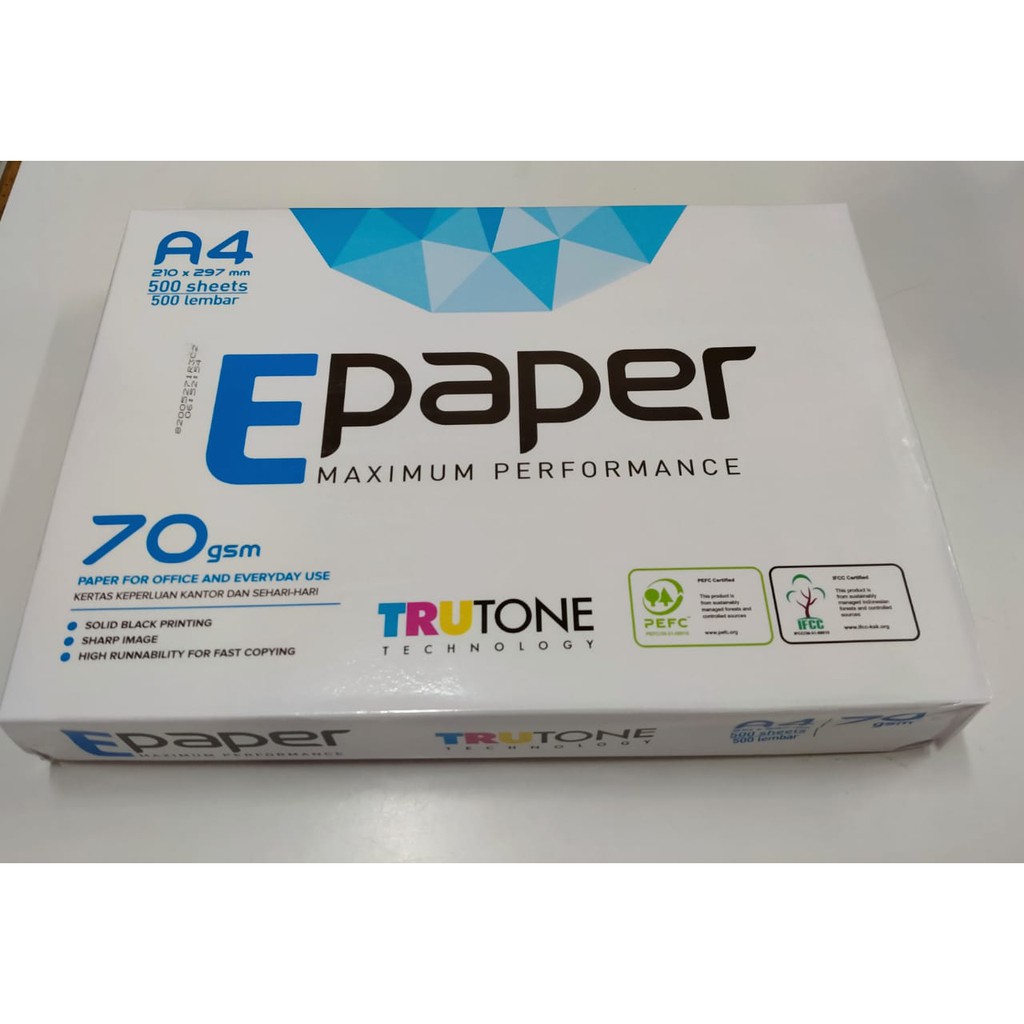 

KERTAS HVS EPAPER A4 70GR