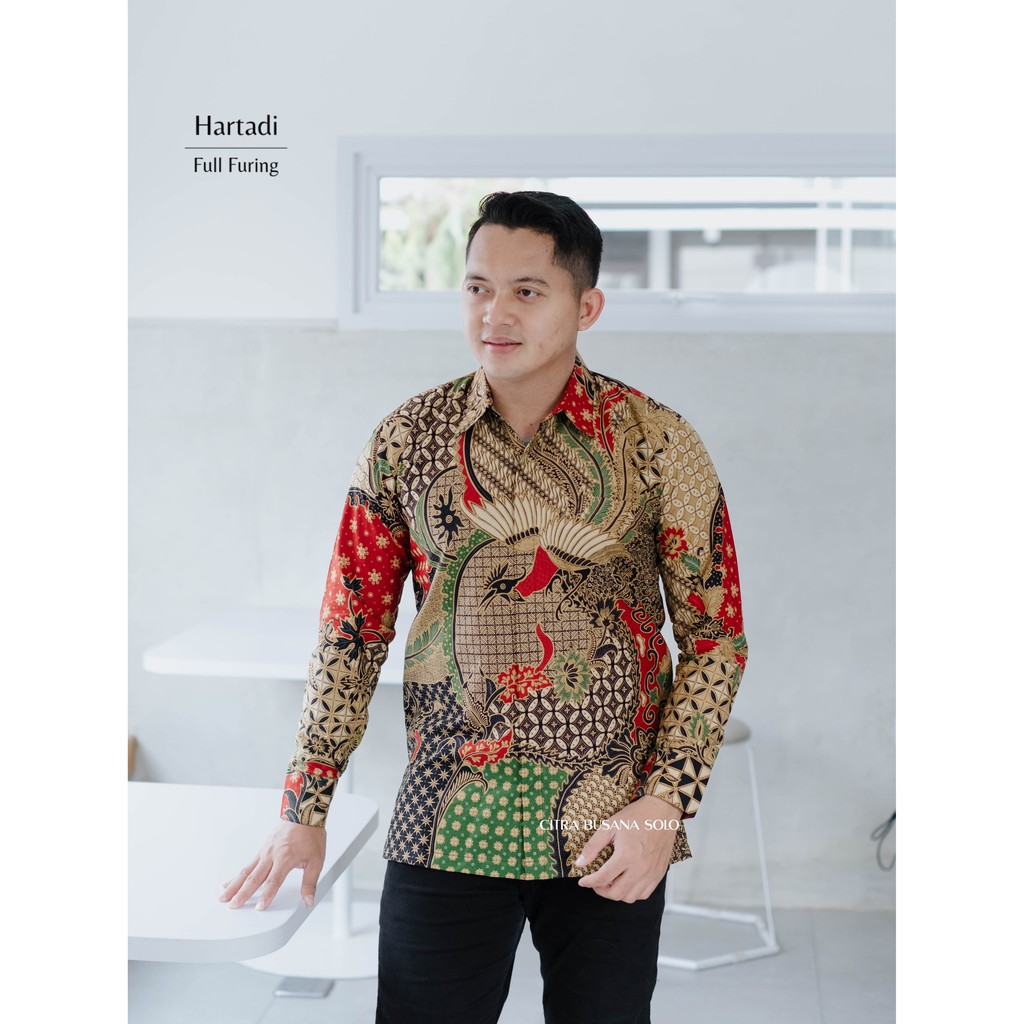 HARTADI Batik Pria Full Furing Asli Katun Halus Sragenan