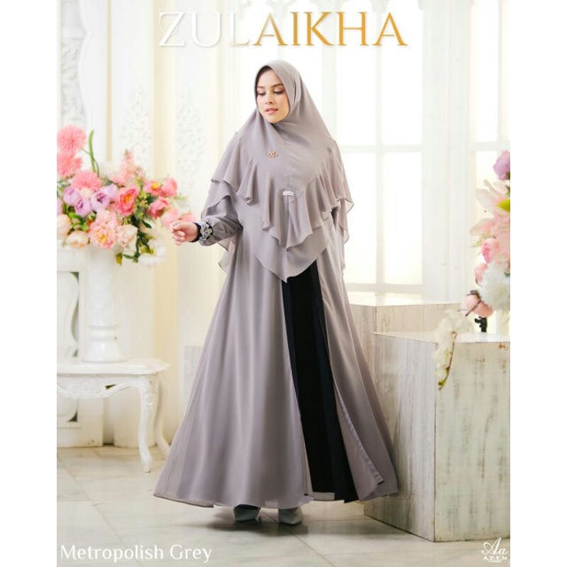 Open PO Zulaikha dress (Reborn) by aden hijab (set khimar hardpad)