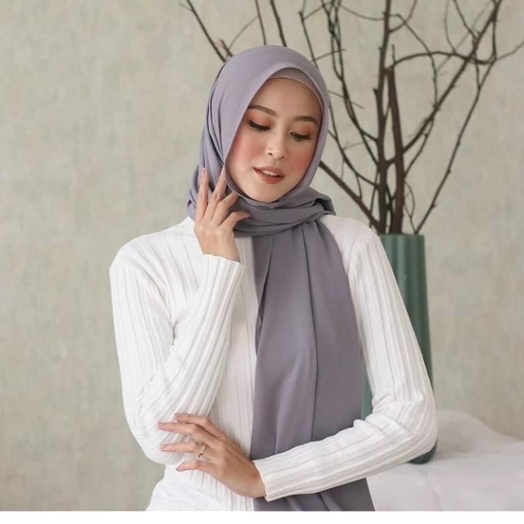 [ COD ] GARANSI TERMURAH Pashmina Tali l Diamond Italiano Hijab l Sabyan l Outfit Muslim-Abu