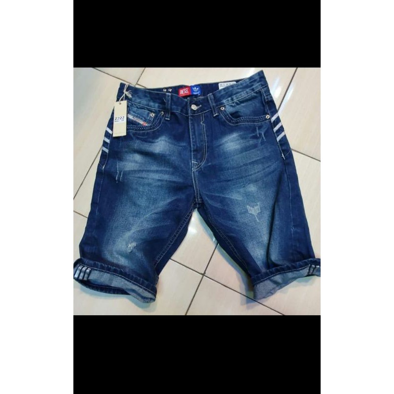 CELANA PENDEK JEANS PRIA SUPER ORIGINAL ADIDAS DIESEL IMPORT
