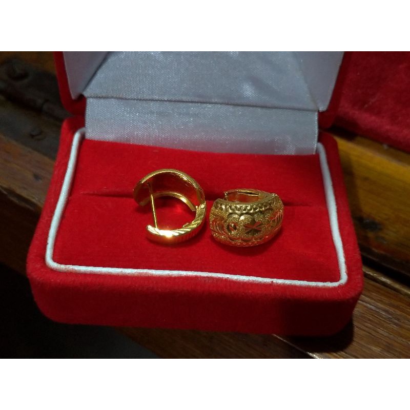 anting emas asli Malaysia kode 916%