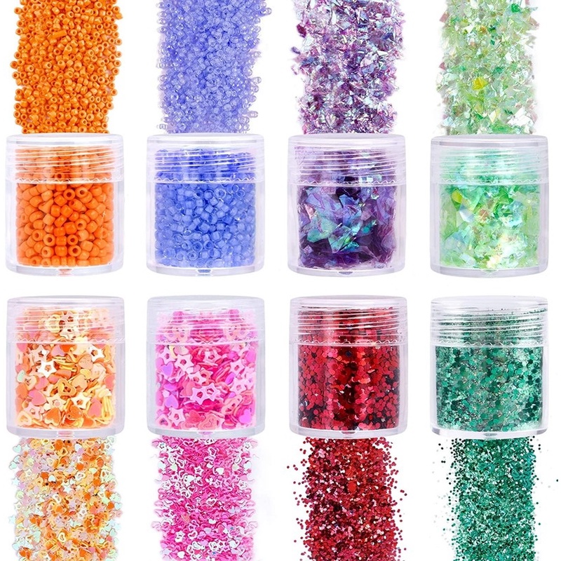 30PCS 5D Embroidery Diamond Painting Box Storage Containers Portable Plastic Bead Case for DIY Art Crafts Seeds Beads Sewing Cosmetic Nail Glitter Powder