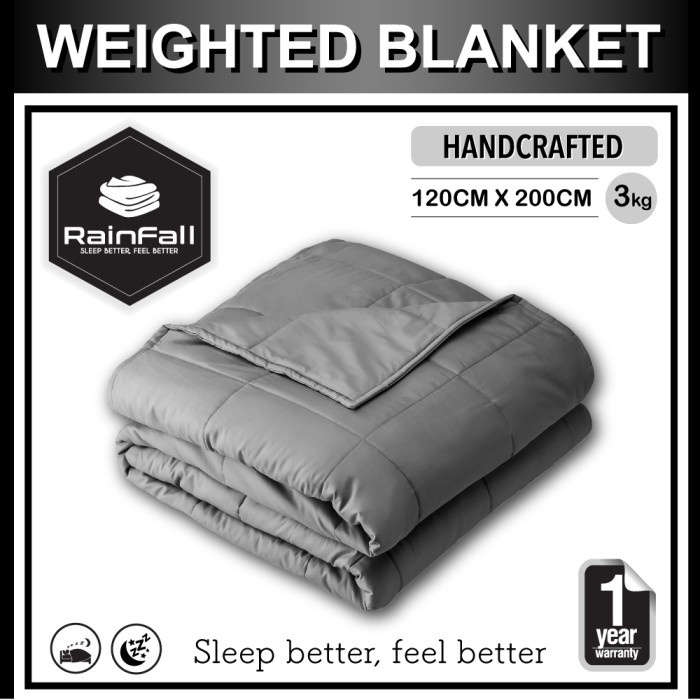 SELIMUT- RAINFALL 3 KG HEAVY WEIGHTED BLANKET SELIMUT BERAT - BLANKET -SELIMUT.