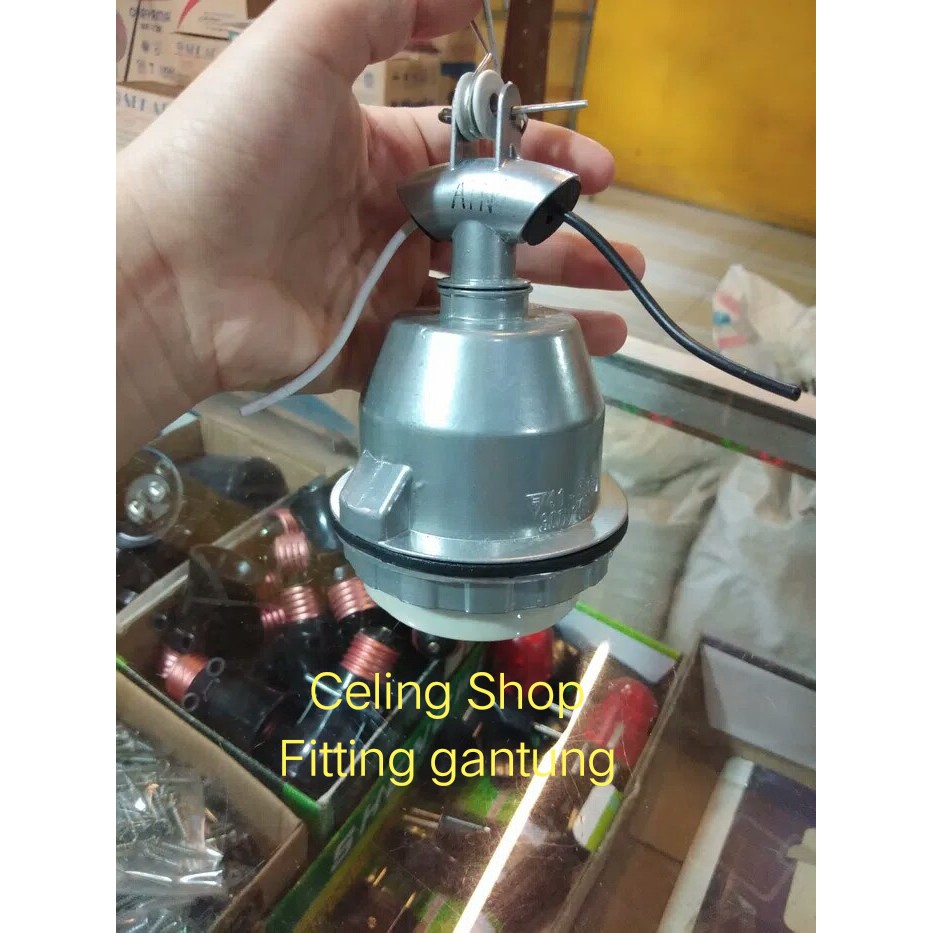 RUMAH LAMPU  FITTING  GANTUNG  WD KERAMIK  E40 Shopee Indonesia