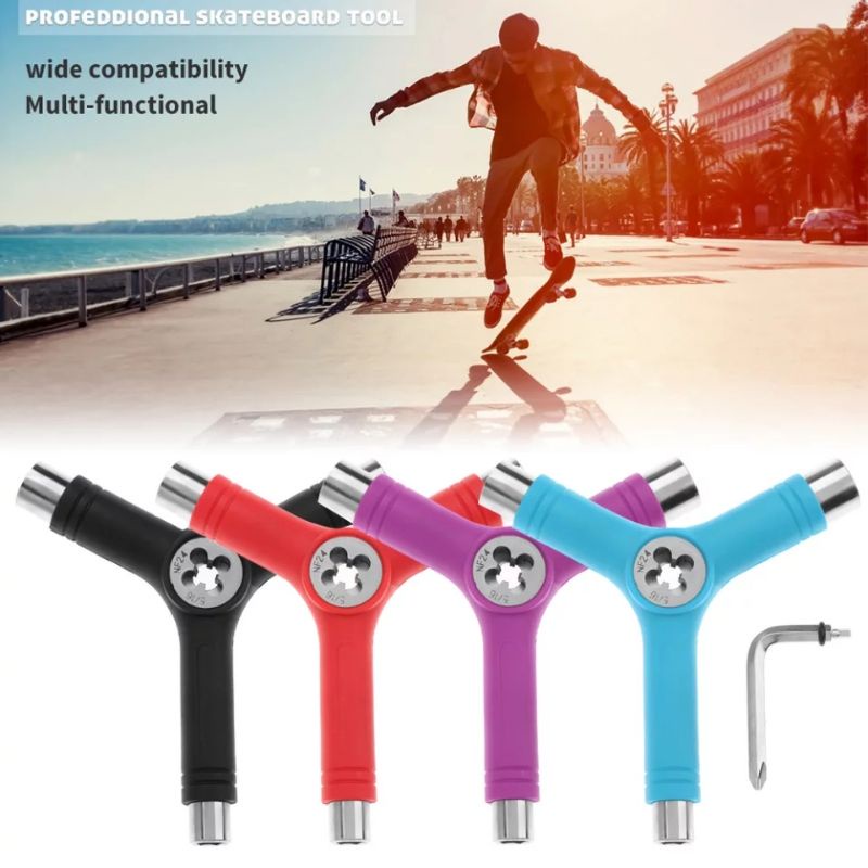 Kunci Y All in One Multifungsi Portable Untuk Aksesoris Skateboard