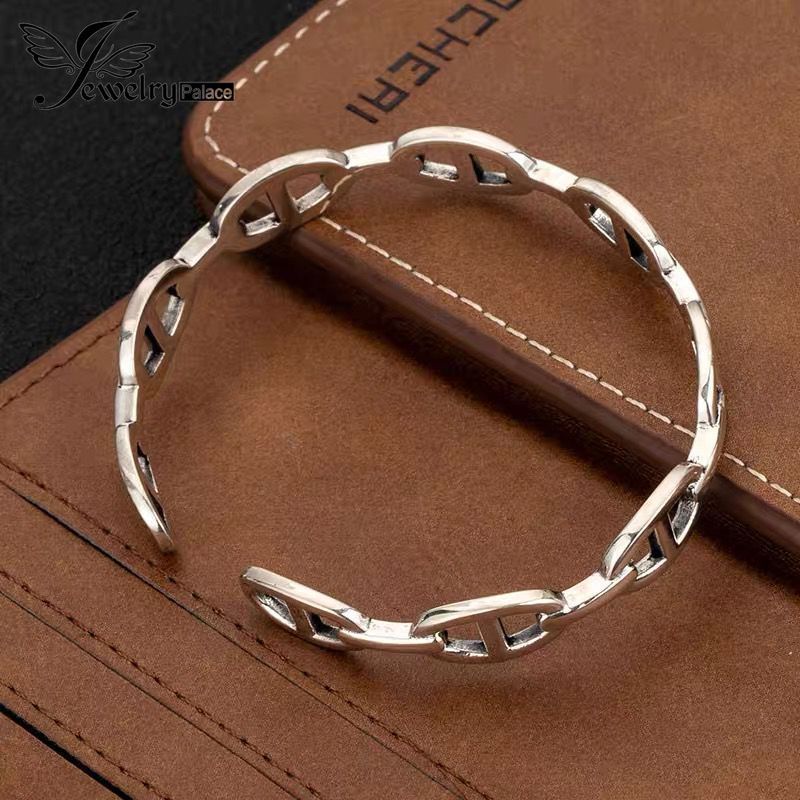 Gelang Tangan Sterling Silver 925 Model Hollow Untuk Wanita