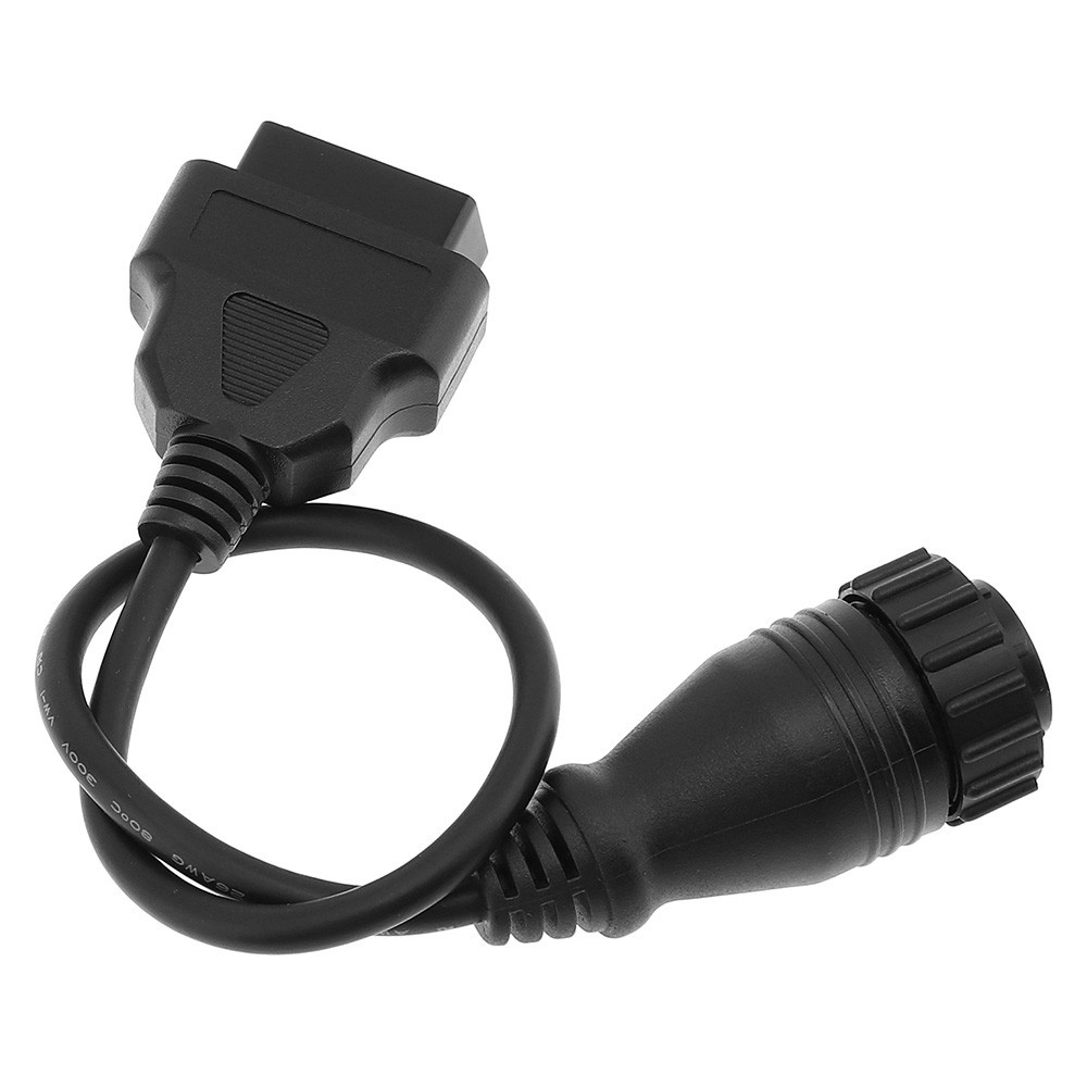 1pc Obd-Ii Kabel Adapter Konektor Diagnostik 14 Pin Male Ke 16pin Female Panjang 30cm Untuk Benz 14pin