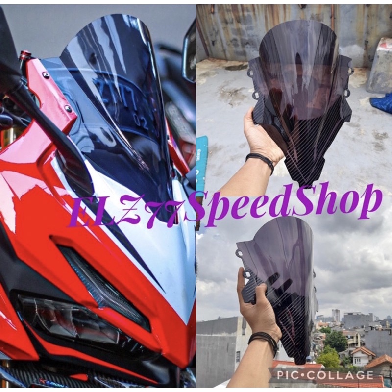 Visor Windshield CBR 150R 2021 K45R smoke Carbon Karbon hitam Windshield visor Jenong all new cbr 20