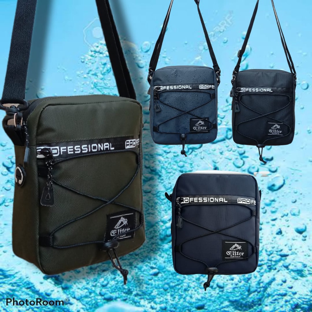 Sling Bags Pria Eliter Kulit Bimo Waterproof Selempang Mini