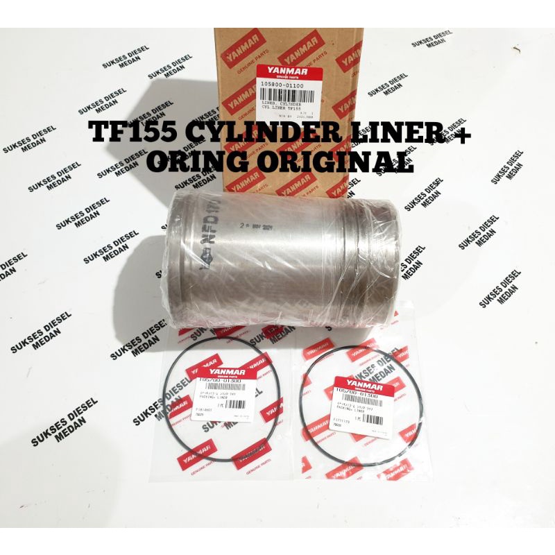 TF155 TF 155 Cylinder Liner + Oring Boring Foring Bambu Mesin Diesel Yanmar Original