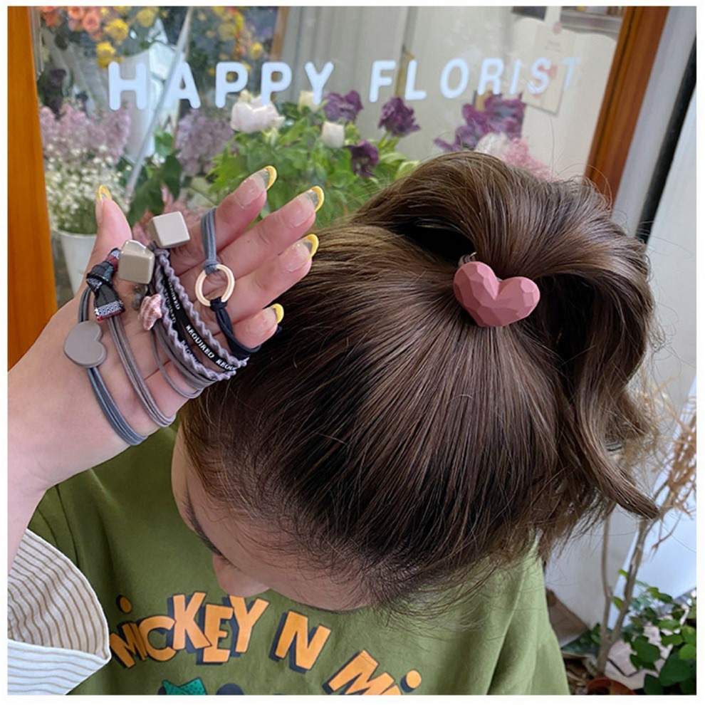 Civeto IK28 Ikat Rambut Mix Pattern Set 8 Pcs-8