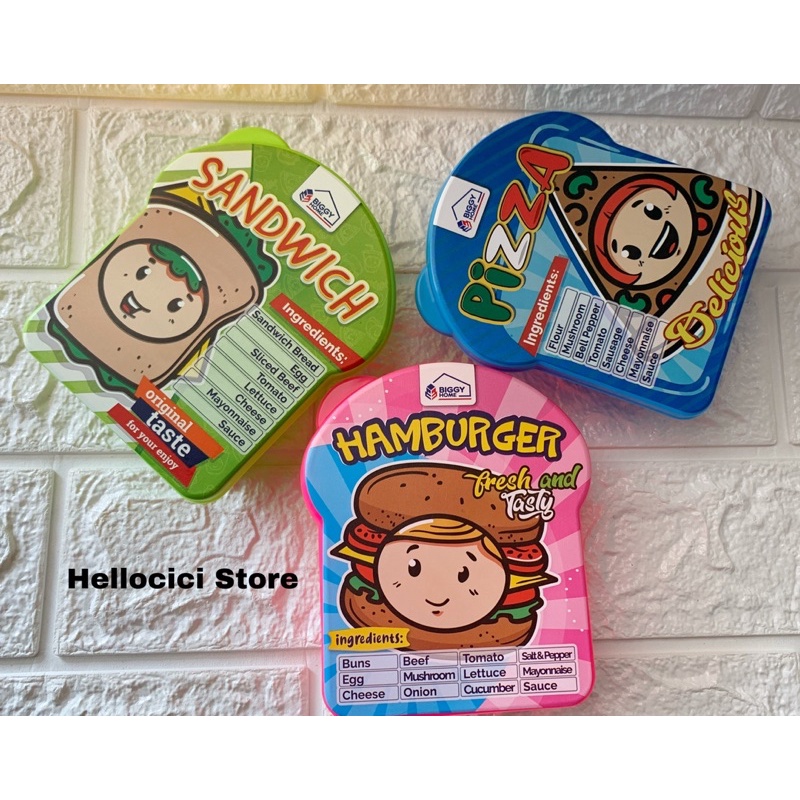 

LUNCH BOX PRODUK BIGGY KOTAK MAKAN ROTI MINI