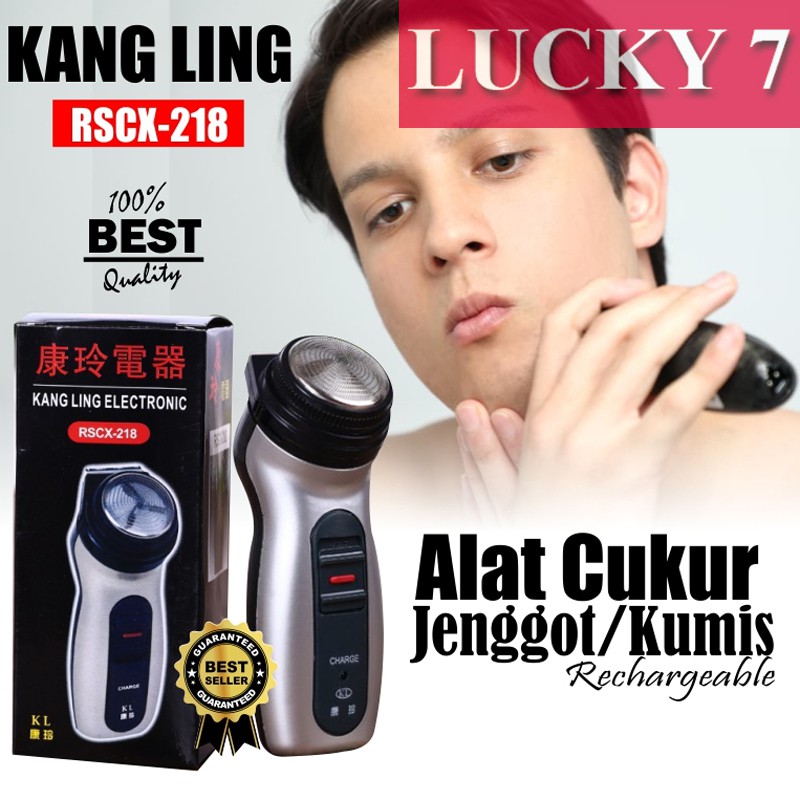 BISA COD -ALAT CUKUR KUMIS JENGGOT - SHAVER KANG LING ELECTRONIC RSCX-218 TRAVEL