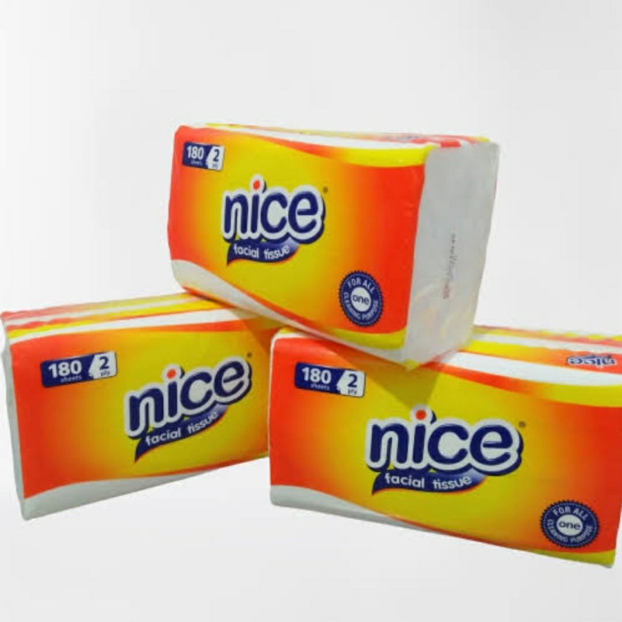 Nice Tissue Kering Facial Tissue 180gr Daya Serap Tinggi