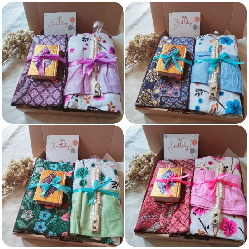 Paket Hampers Gift Box Paket Perlengkapan Sholat Wanita Hampers Ultah Hampers Wedding