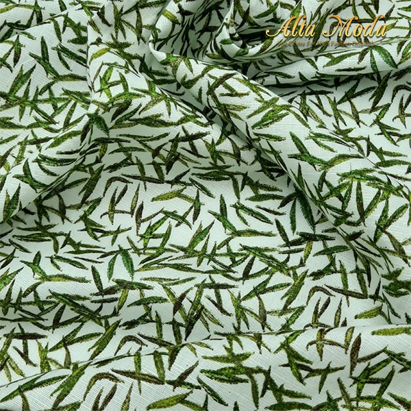 

Alta Moda Linen Motif Fancy Leaves - Warna Light Green Kain (1 M)
