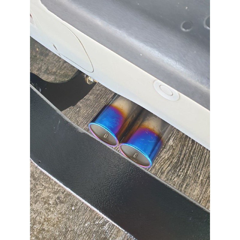Muffler Mufler Racing Buntut Kenalpot Knalpot Dua Lubang Universal