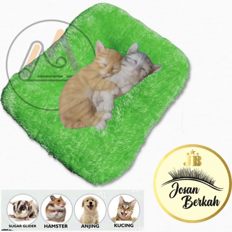 Kasur Kucing atau anjing Bulu Super Tebal Ukuran Kecil (40 cm X 30 cm)