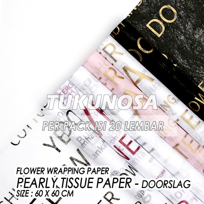 

PERPACK FLOWER WRAPPING PAPER ALPHABET TISSUE PAPER KERTAS BUKET BUNGA