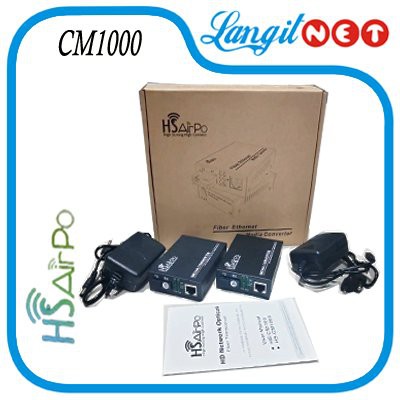 New Trend HS AIRPO FIBER ETHERNET MEDIA CONVERTER GIGABIT 10-100-1000 PZX-1G1E-20KM