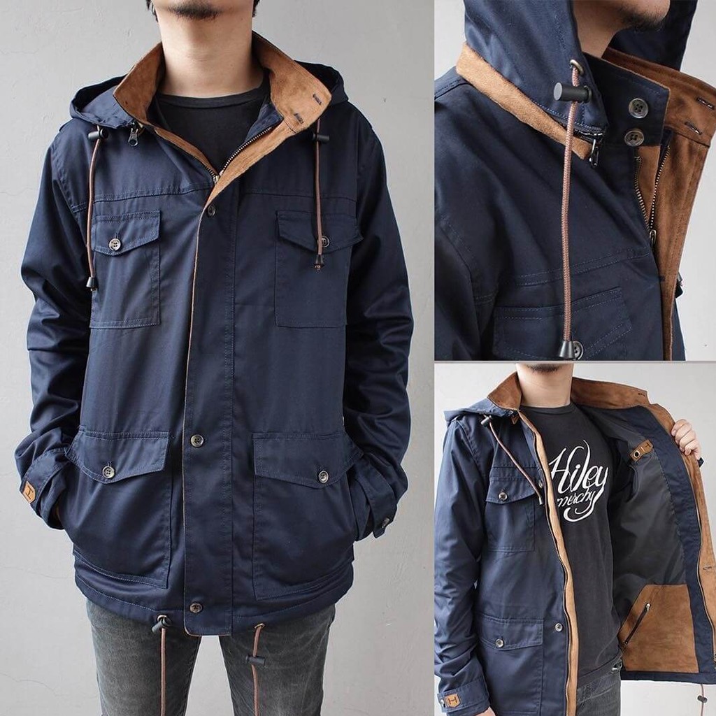 [Gratis Ongkir] JAKET PARKA COTTON DRILL PREMIUM | JAKET PRIA OUTDOOR