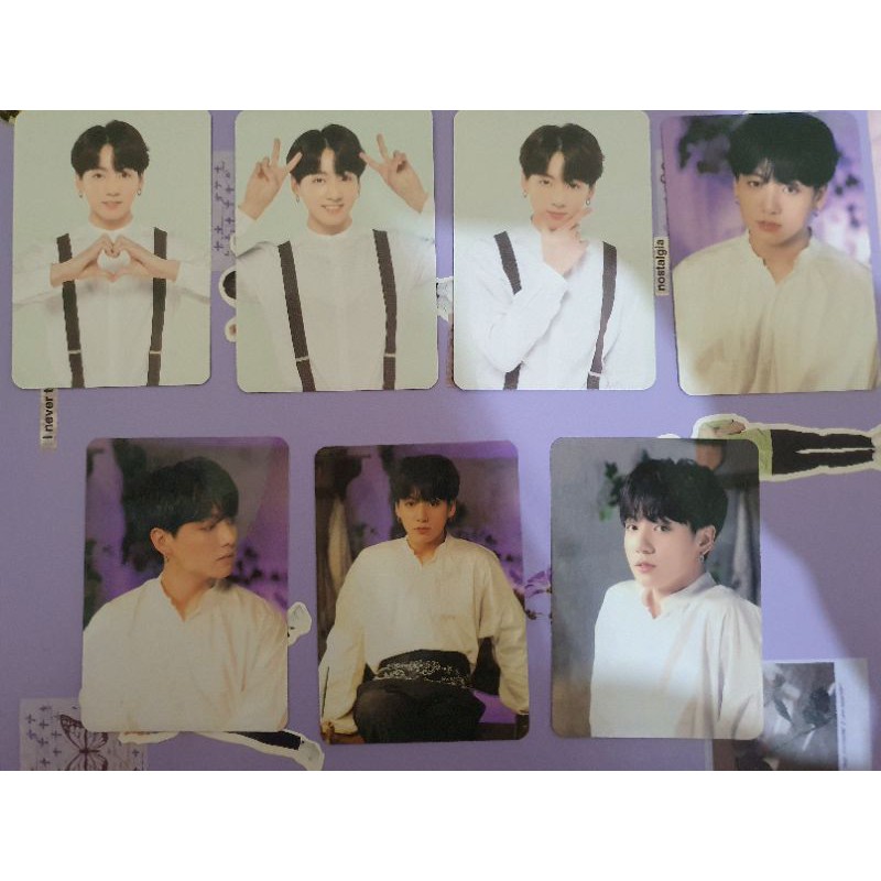 Bts jungkook jimin photocard photo card muster & love your self lys mini pc same official