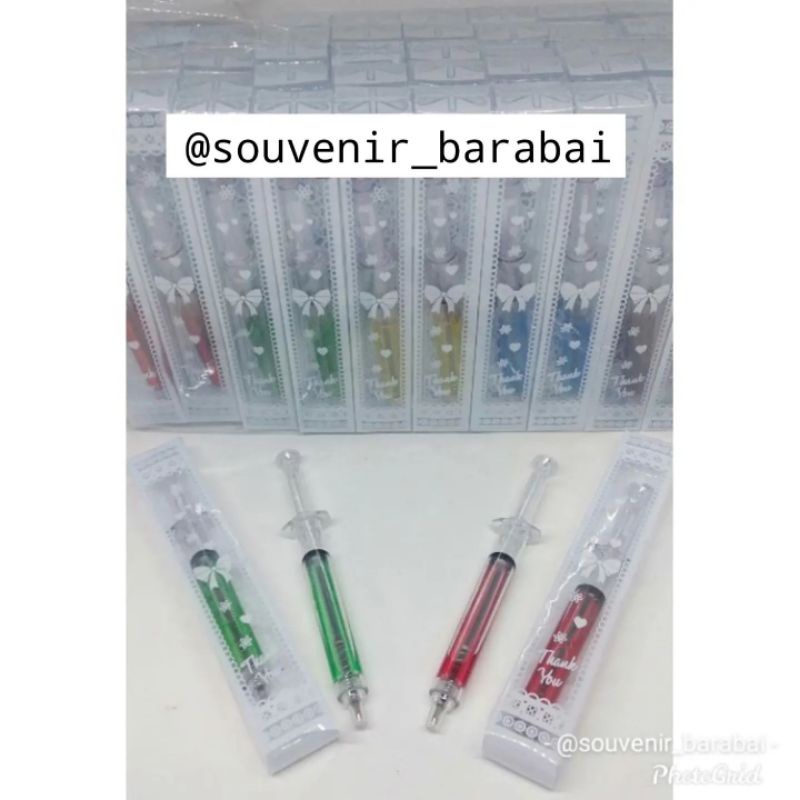 

Souvenir pulpen Suntik