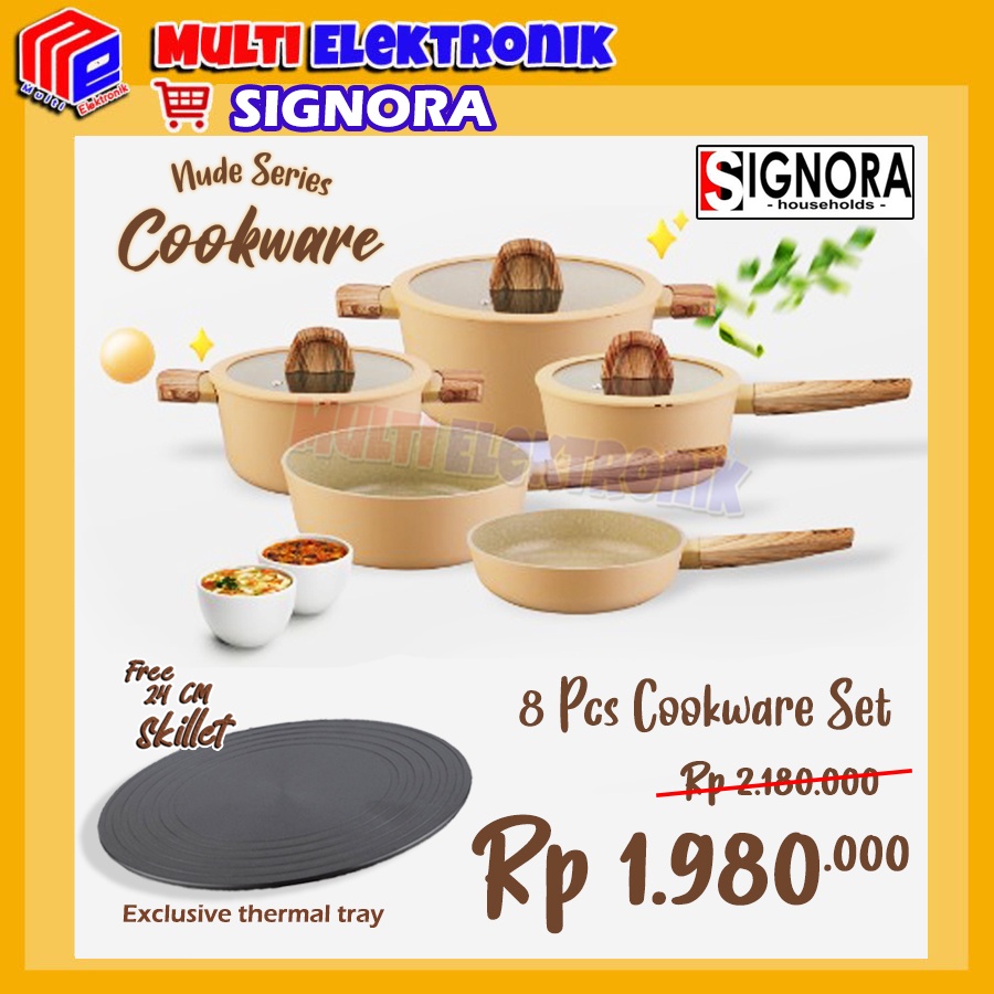 Signora Nude Series Cookware Free Skillet 24cm Multifunction