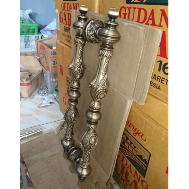 Handle pintu kuningan BAUT TEMBUS TARIKAN PINTU RUMAH