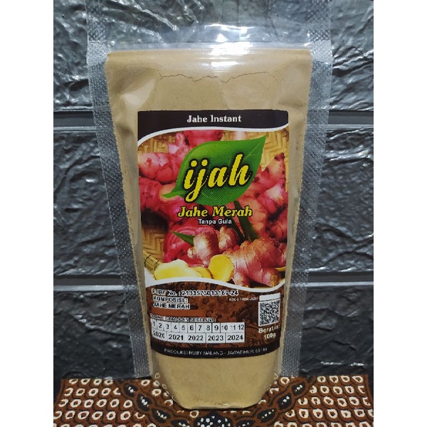 

Serbuk Jahe Merah Tanpa Gula