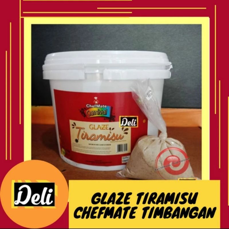 

Chefmate Glaze Tiramisu Timbangan/Glaze Tiramisu Tiramizu Chefmate Repack (250gr, 500gr)