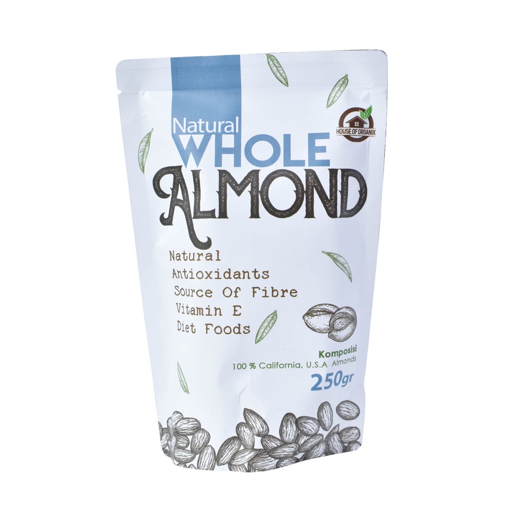 Natural Whole Almond 250 Gr