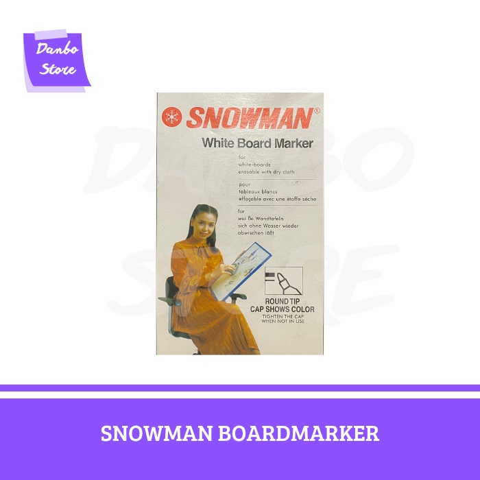 

SPIDOL SNOWMAN WHITE BOARD MARKER (HITAM/BIRU/MERAH)