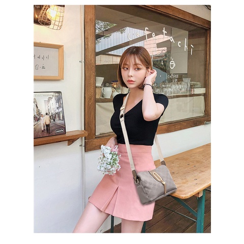 Satu7an T231 Tas Selempang Wanita Shoulder Bag Fashion Korea Style Tas Bahu Kasual Tas Import Sling Bag Kain Oxford