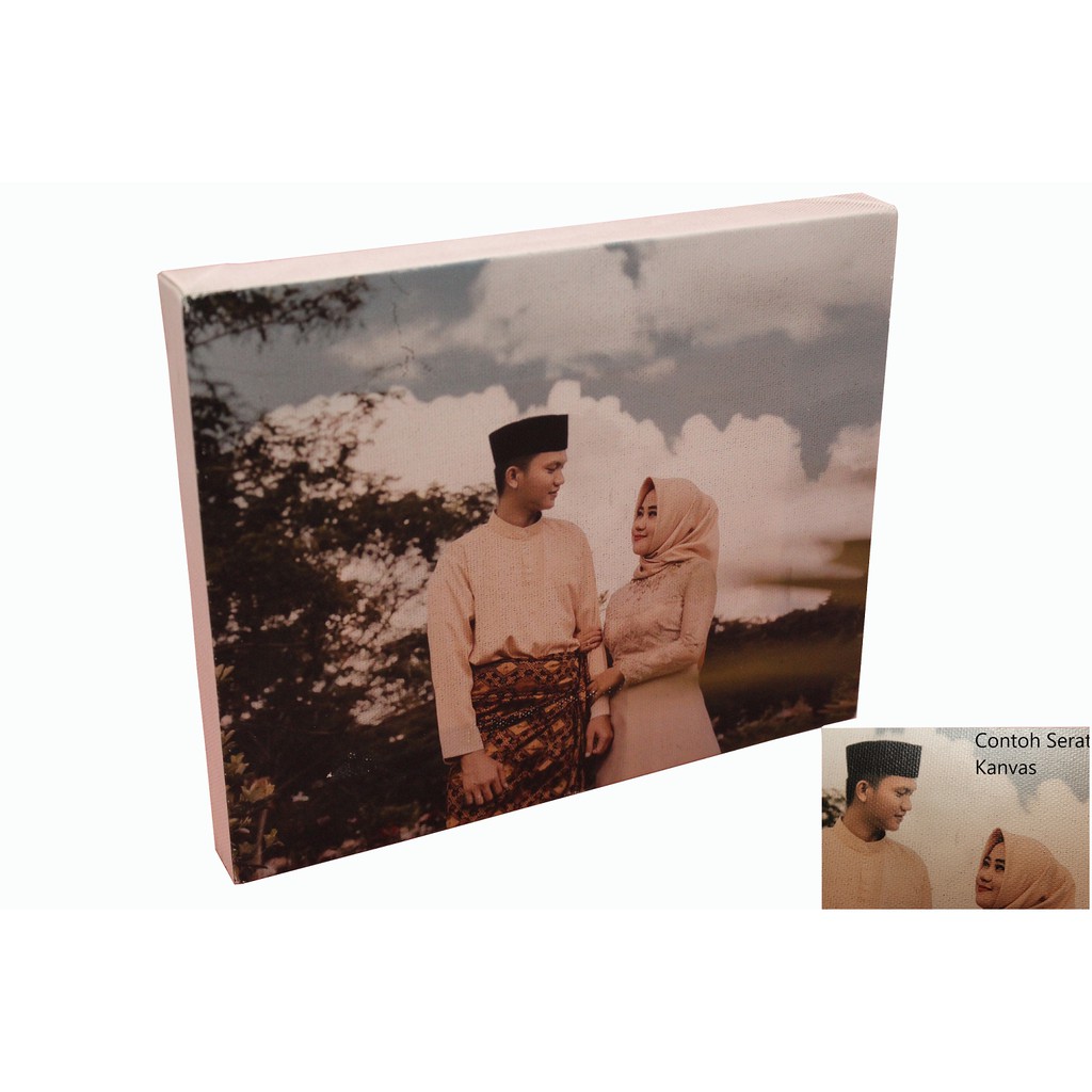 Foto Canvas Spanram Custom Print / Cetak Foto Kanvas Bingkai Spanram 50X60CM