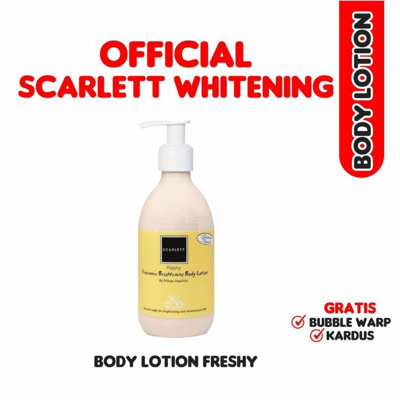 SCARLETT BODY LOTION FANTASIA 300ML - LOTION BODY WHITENING PEMUTIH BADAN PERMANEN