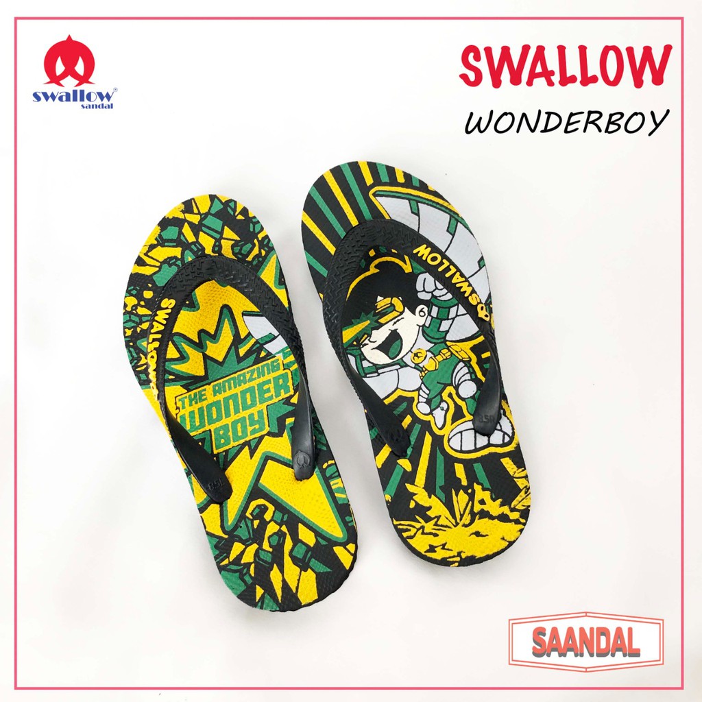 Sandal Jepit Anak Swallow Wonder Boy Wonderboy Anak Laki-laki superhero (BISA SATUAN)