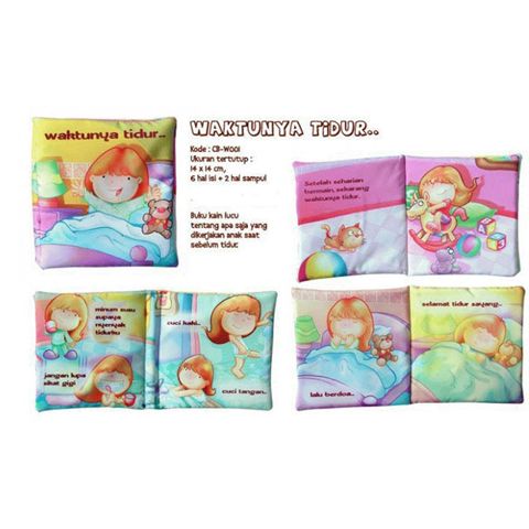 Buku Bantal / Softbook : Waktunya Tidur