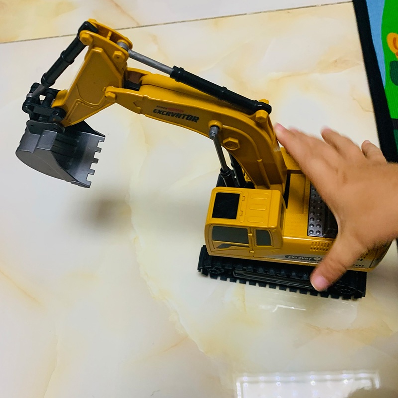 Ekskavator Remote Control RC Excavator Beko Remot 6 Channel Skala 1:24 Bahan Paduan Heavy Digger Mainan Anak-8