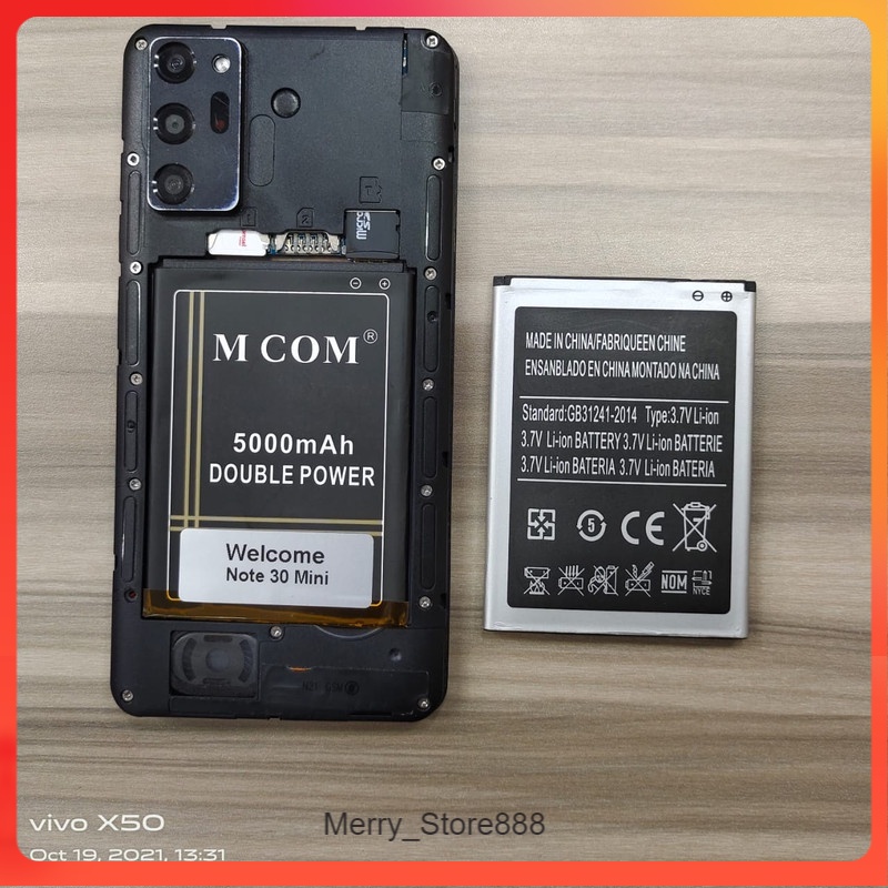 Bat Battery Batere Batre Baterai Double Power Mcom Welcome Note 30 Mini