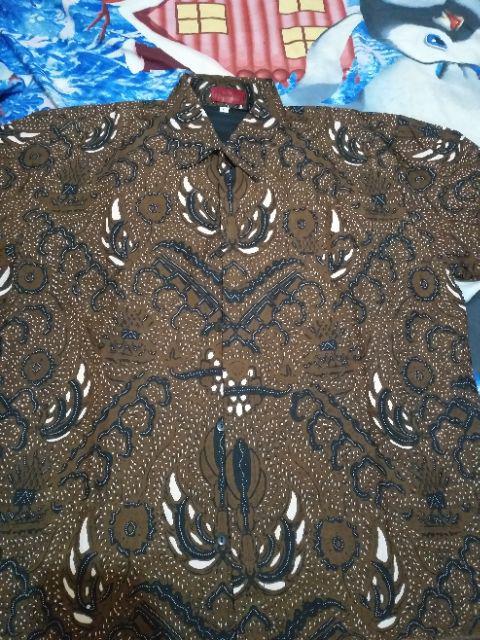 Adinata Pakem Kemeja Batik Pria Lengan Panjang Katun Full Furing By Raja Sakti