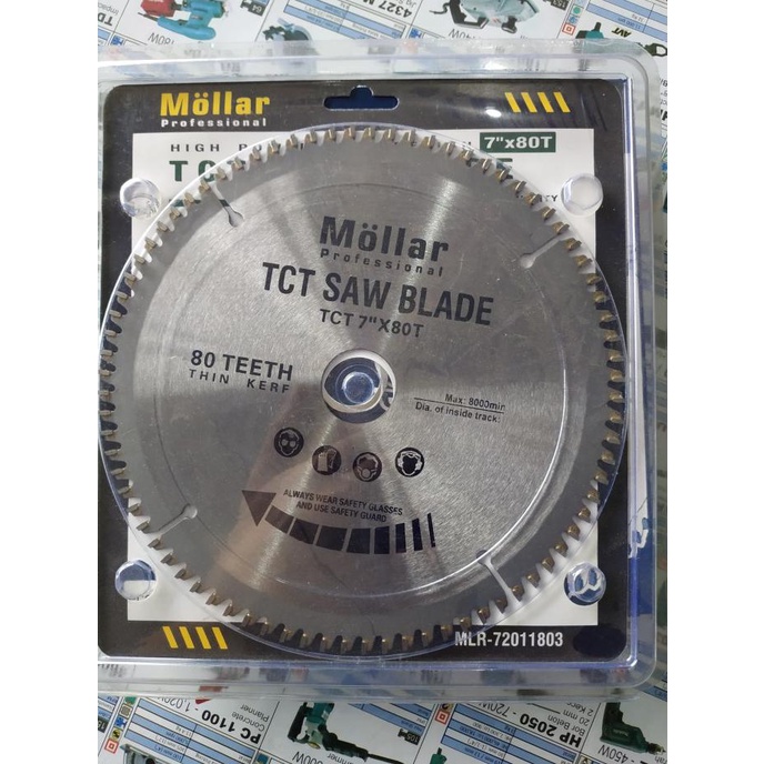 MURAH MOLLAR Mata Potong TCT Alumunium 7" x 80 T Mitersaw 7" x 80T 7 inci ORI