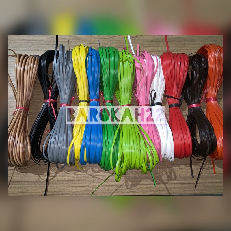 Rotan sintetis 50 meter / bahan tali rotan sintetis 50 meter / tali rotan plastik 50 meter