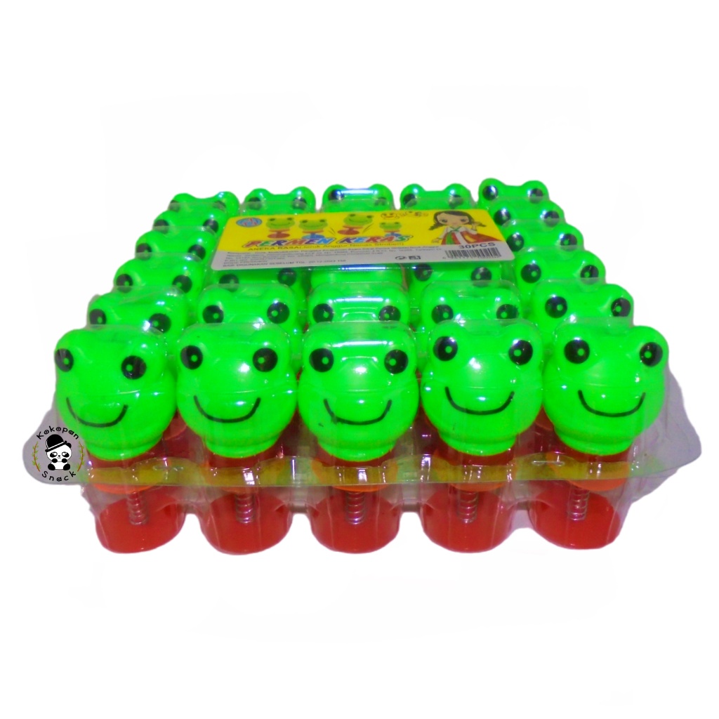 Permen Loncat Bentuk Kodok Katak Mainan Anak Permen Unik isi 30pcs