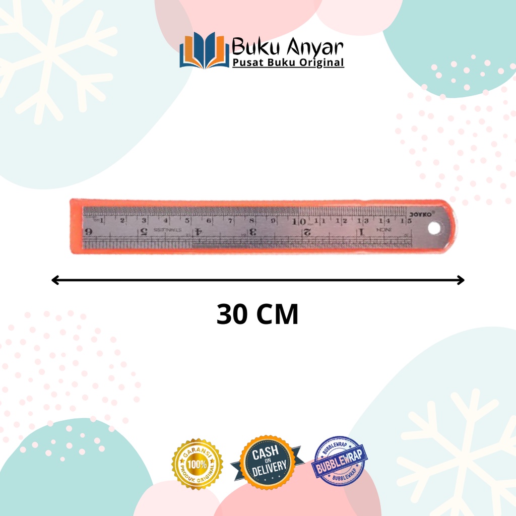 

PENGGARIS JOYKO 30 CM BESI STAINLESS TEBAL