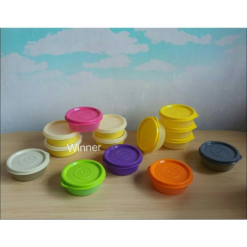 Small Round Container Tupperware wadah kecil mungil serba guna