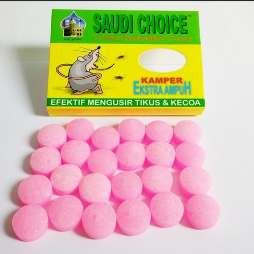 SAUDI CHOICE KAMPER TIKUS KAMPER RAYAP  Kamper Tikus SAUDI CHOICE 40 gram Saudi Choice Kamper Anti Tikus dan Kecoa 40g