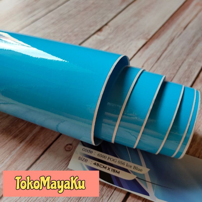 Skotlet biru muda glossy